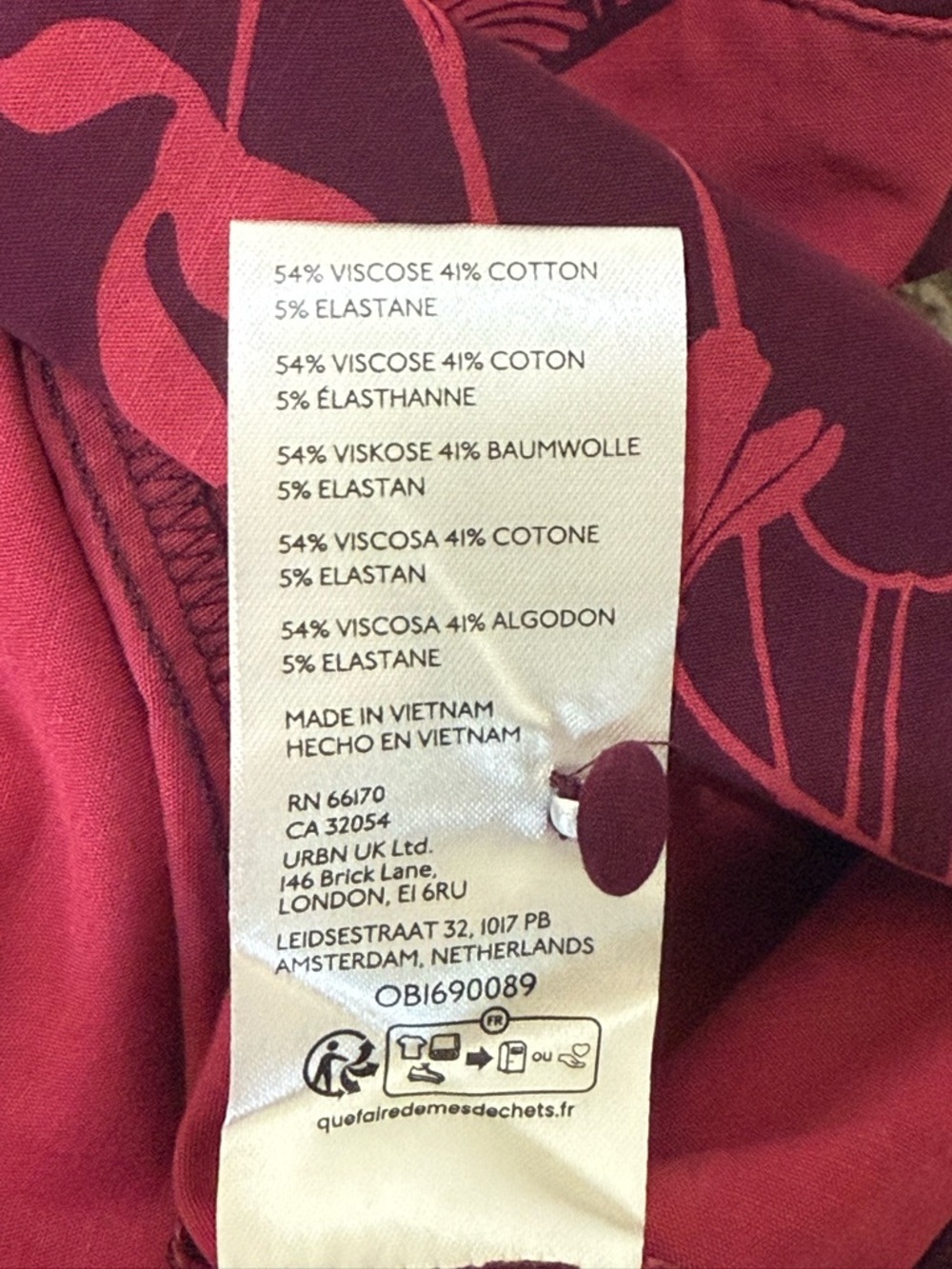 Anthropologie Red Floral Midi Dress - Picture 12 of 12